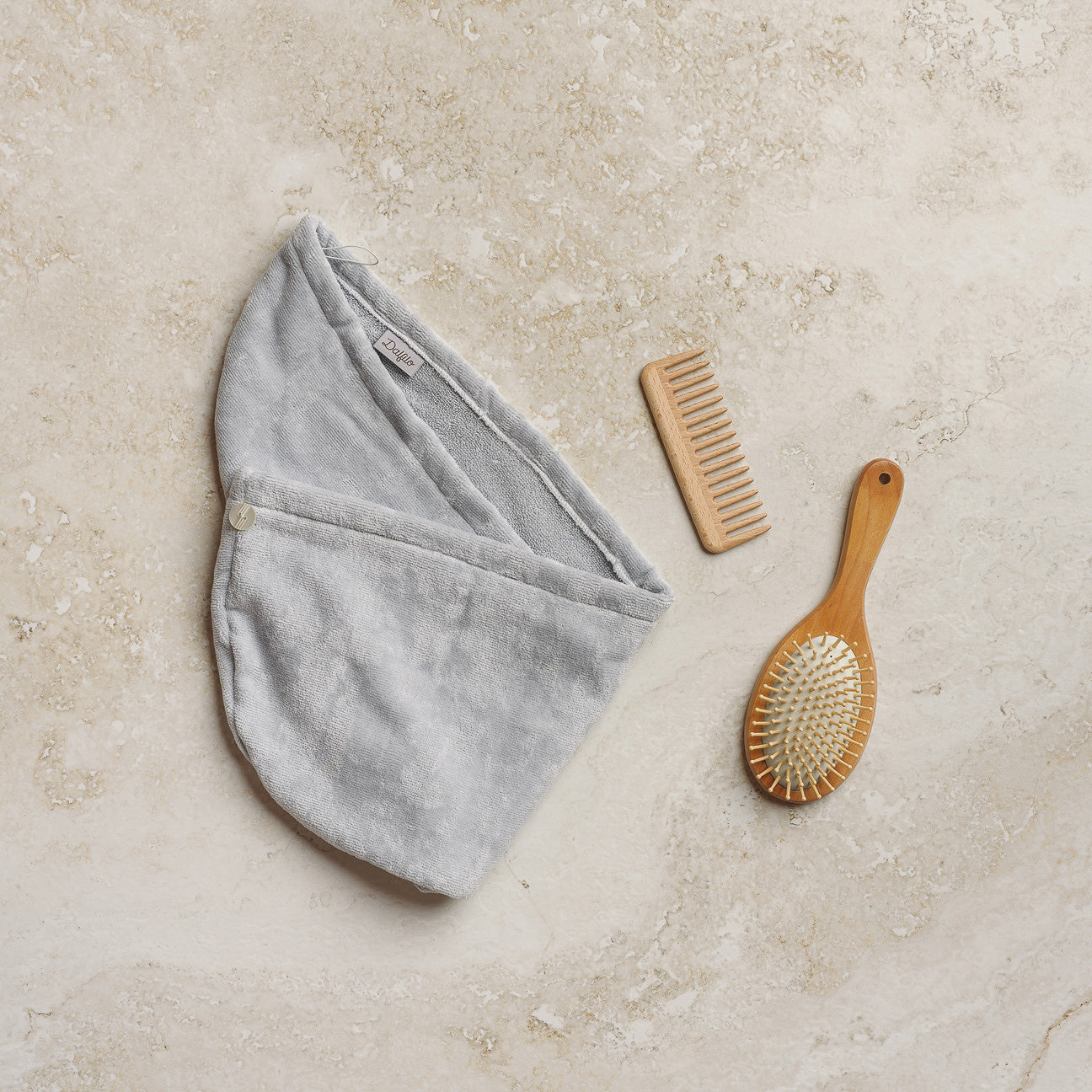 Superior Turban
- One size- Pearl Grey- Cotton - Dalfilo