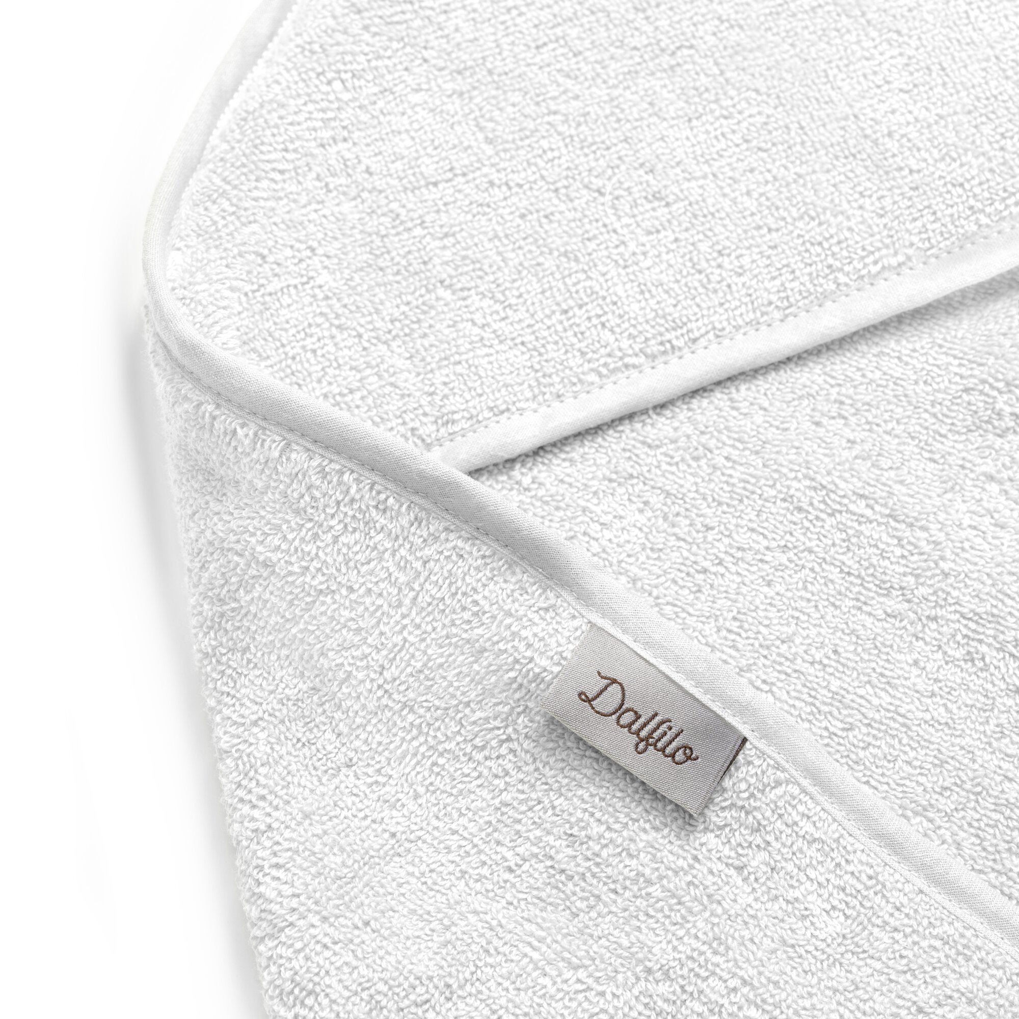 Baby Hooded Towel
- Ages 0-2- White- Cotton - Dalfilo