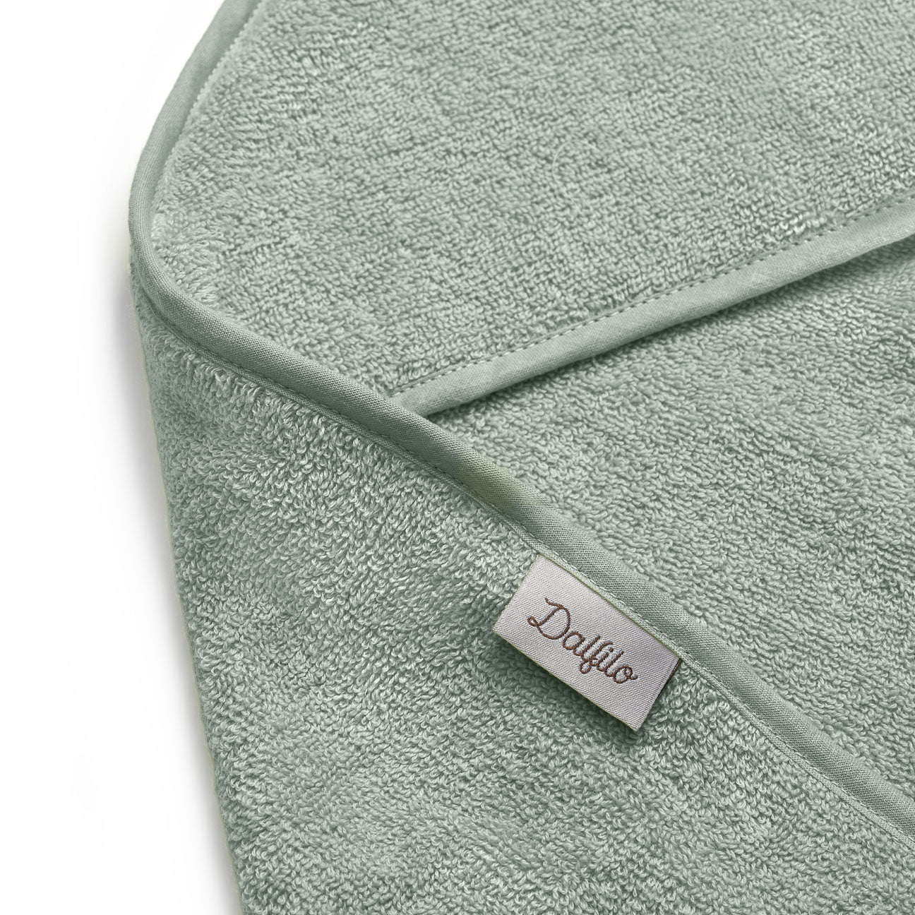 Baby Hooded Towel
- Ages 0-2- Sage green- Cotton - Dalfilo