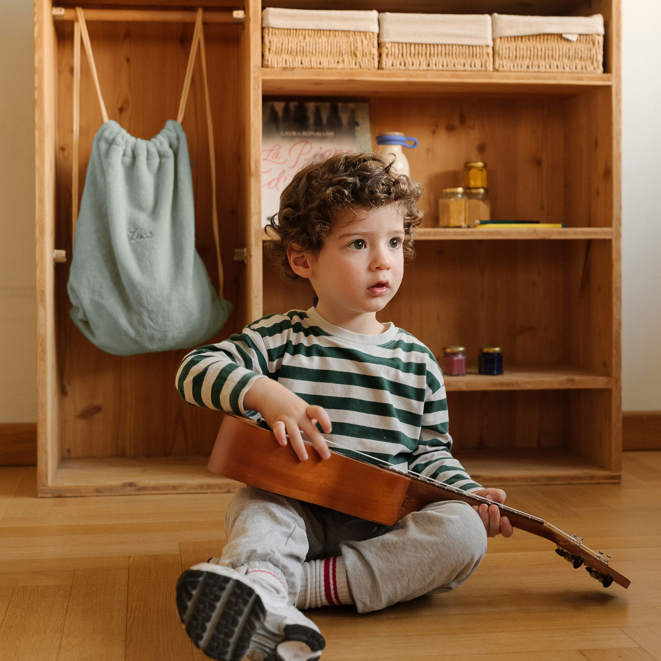 Kids Drawstring Bag
- One Size- Sage Green- Cotton - Dalfilo