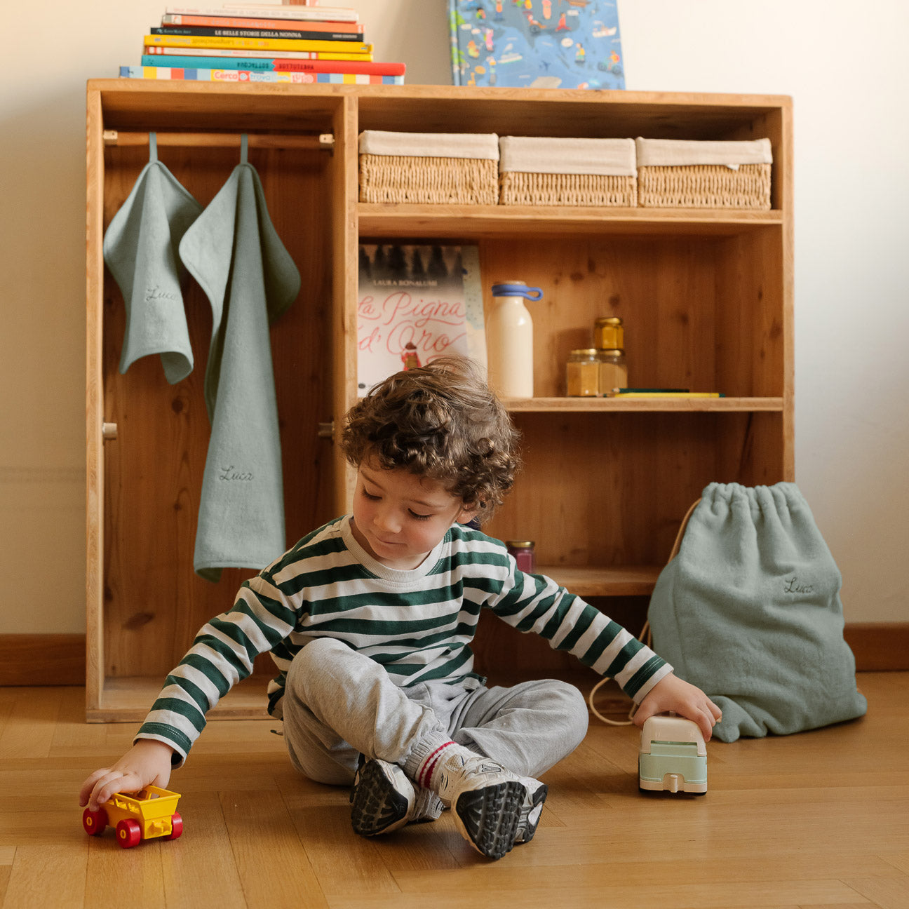 Kids School Set
- One Size- Sage Green- Cotton - Dalfilo