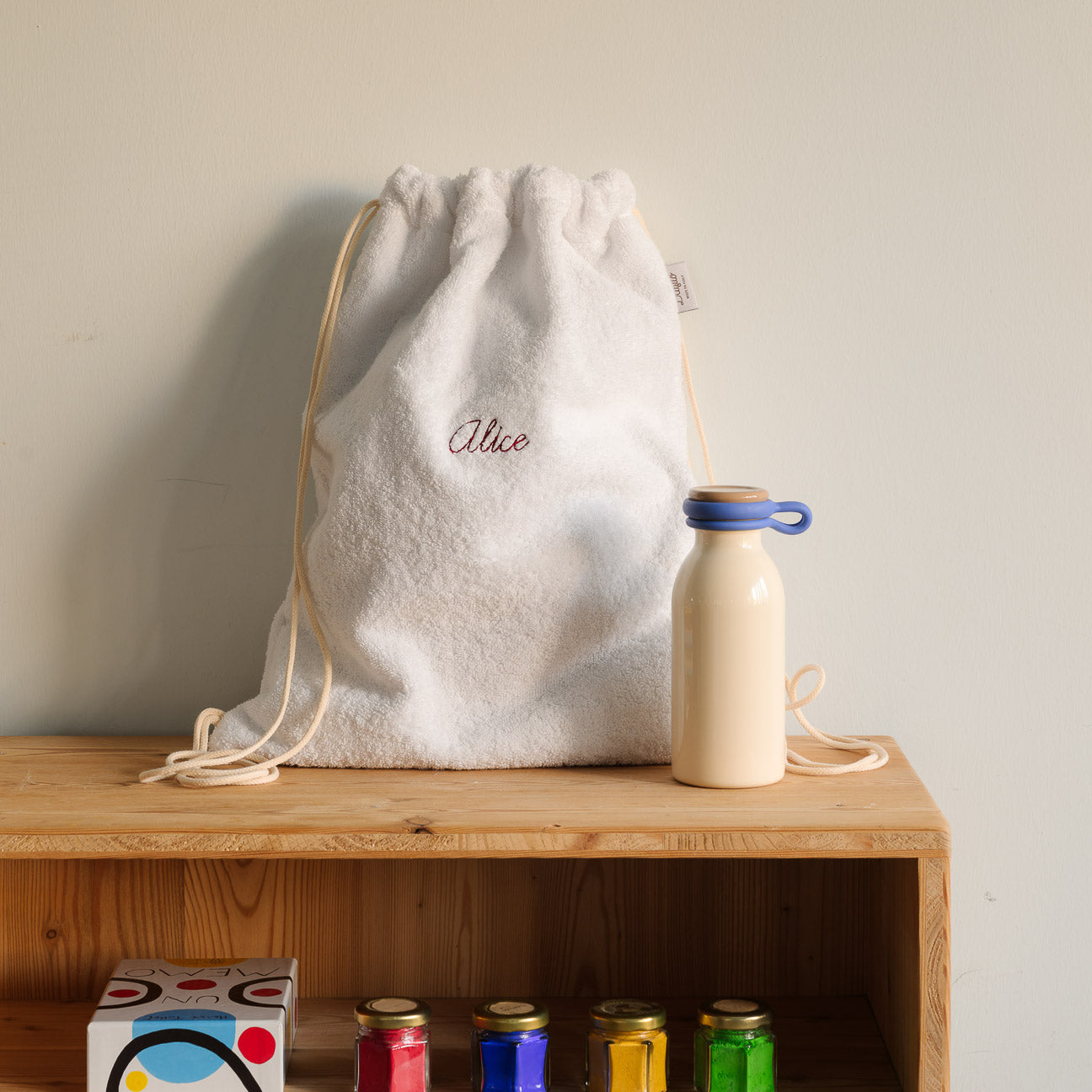 Kids Drawstring Bag
- One Size- White- Cotton - Dalfilo