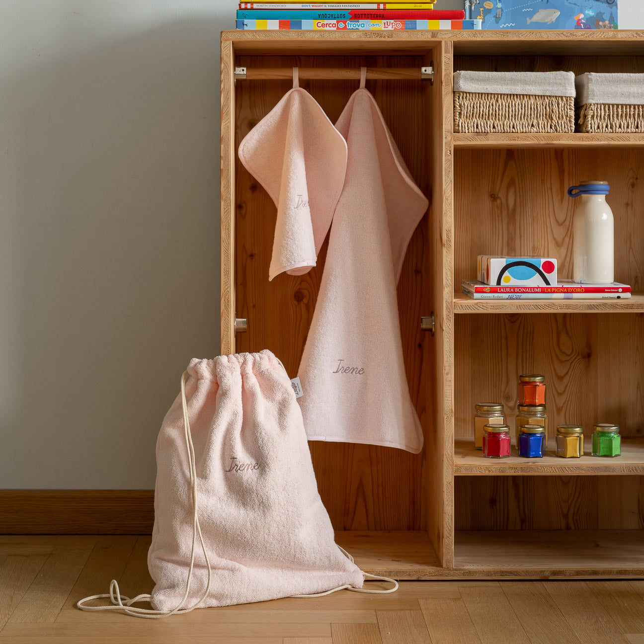 Kids Drawstring Bag
- One Size- White- Cotton - Dalfilo