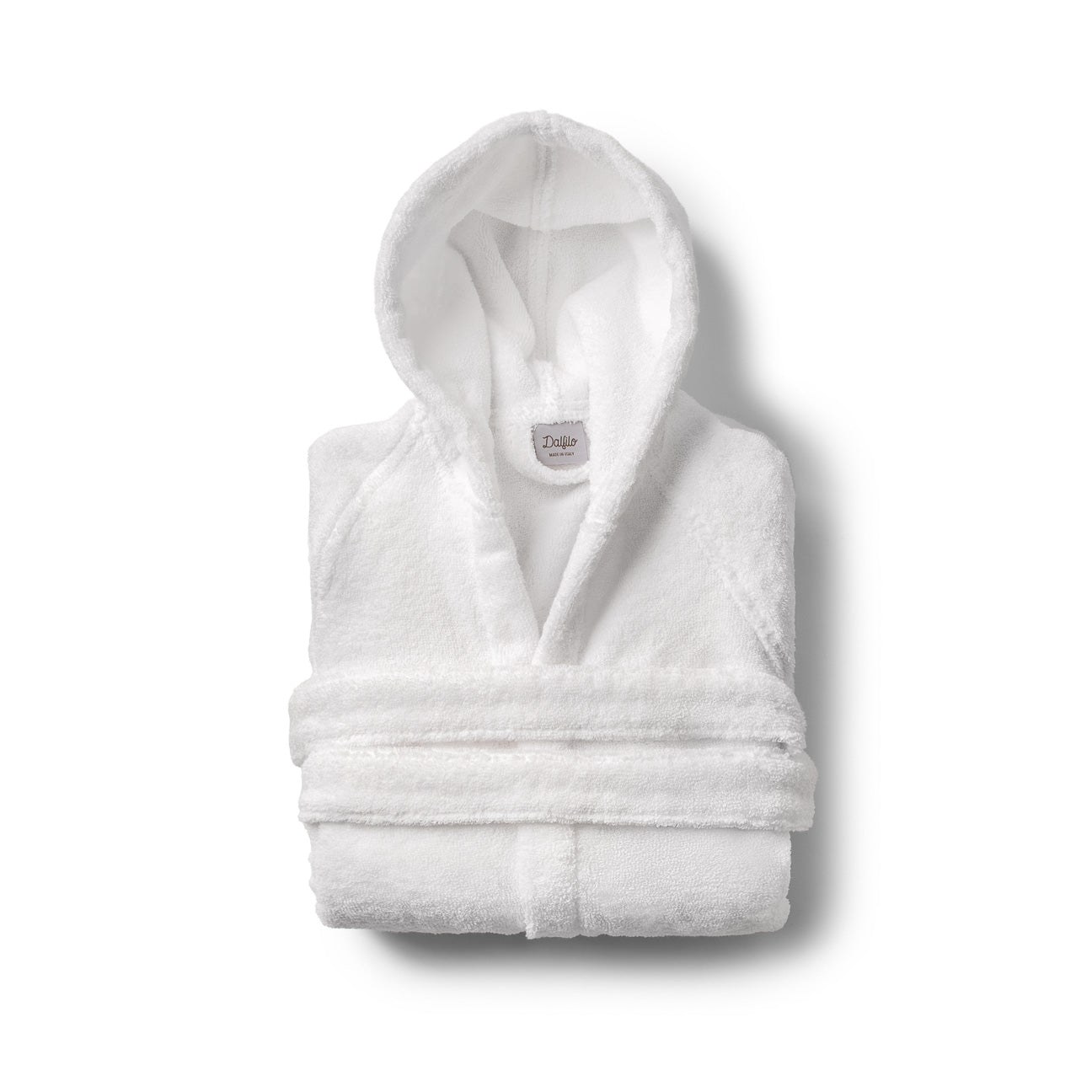 Kids' Hooded Bathrobe
- Ages 4-6- White- Cotton - Dalfilo