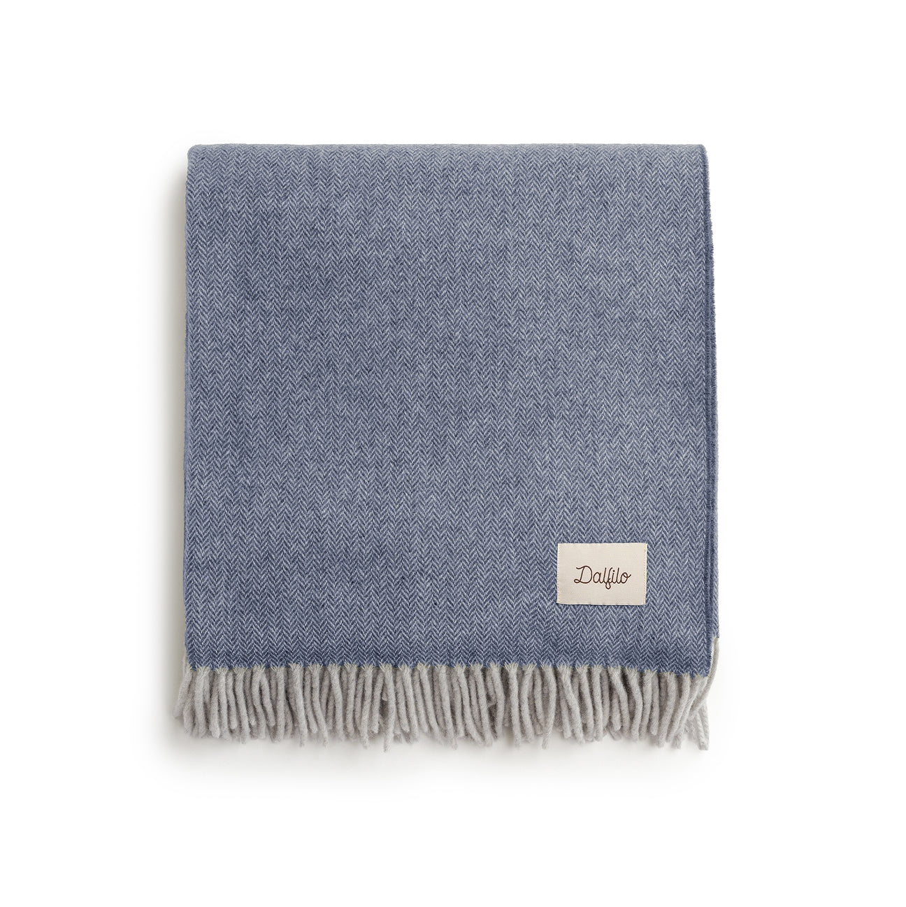 Wool Blanket Throw
- 130x180 cm- Denim- Regenerated Wool - Dalfilo
