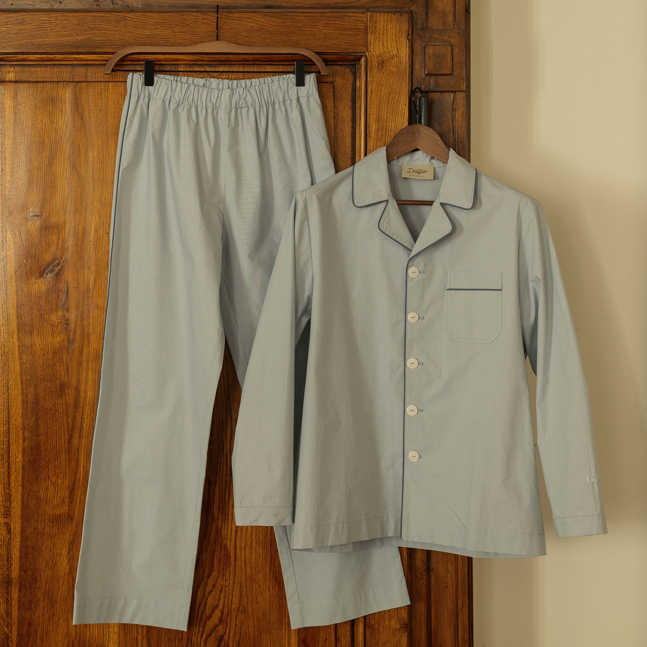 Washed Percale Pyjama Set
- XS- Blush Pink- Percale - Dalfilo