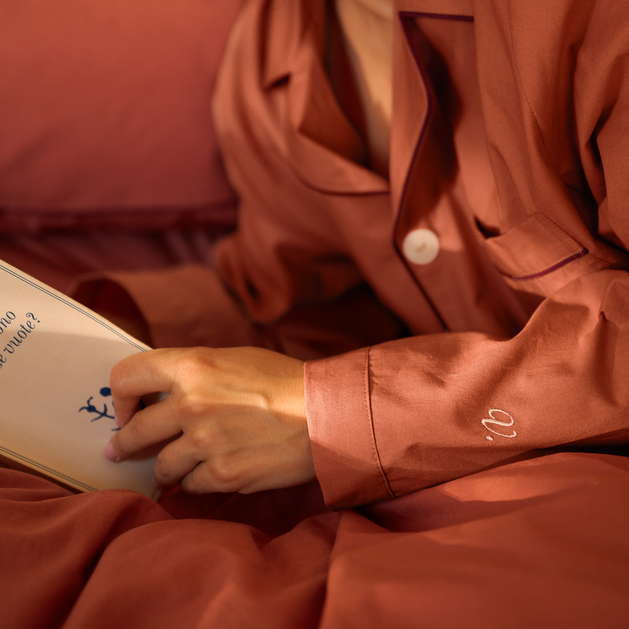 Washed Percale Pyjama Set
- XS- Blush Pink- Percale - Dalfilo