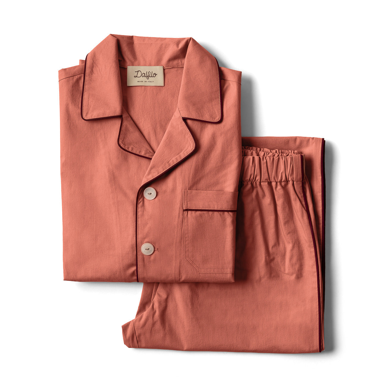 Washed Percale Pyjama Set
- XS- Blush Pink- Percale - Dalfilo
