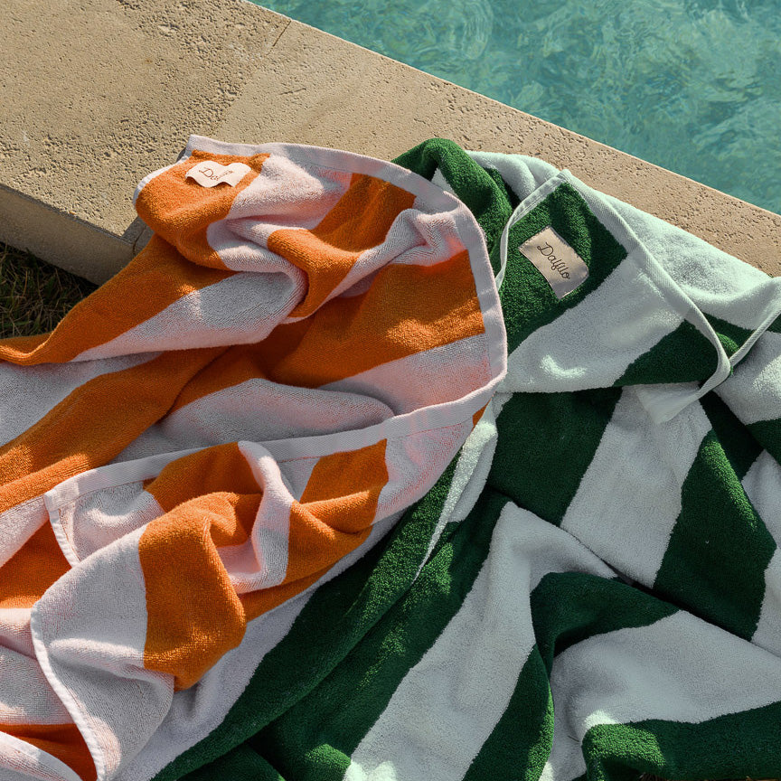 Portofino Beach Towel
- 100x180 cm- Green- Cotton - Dalfilo