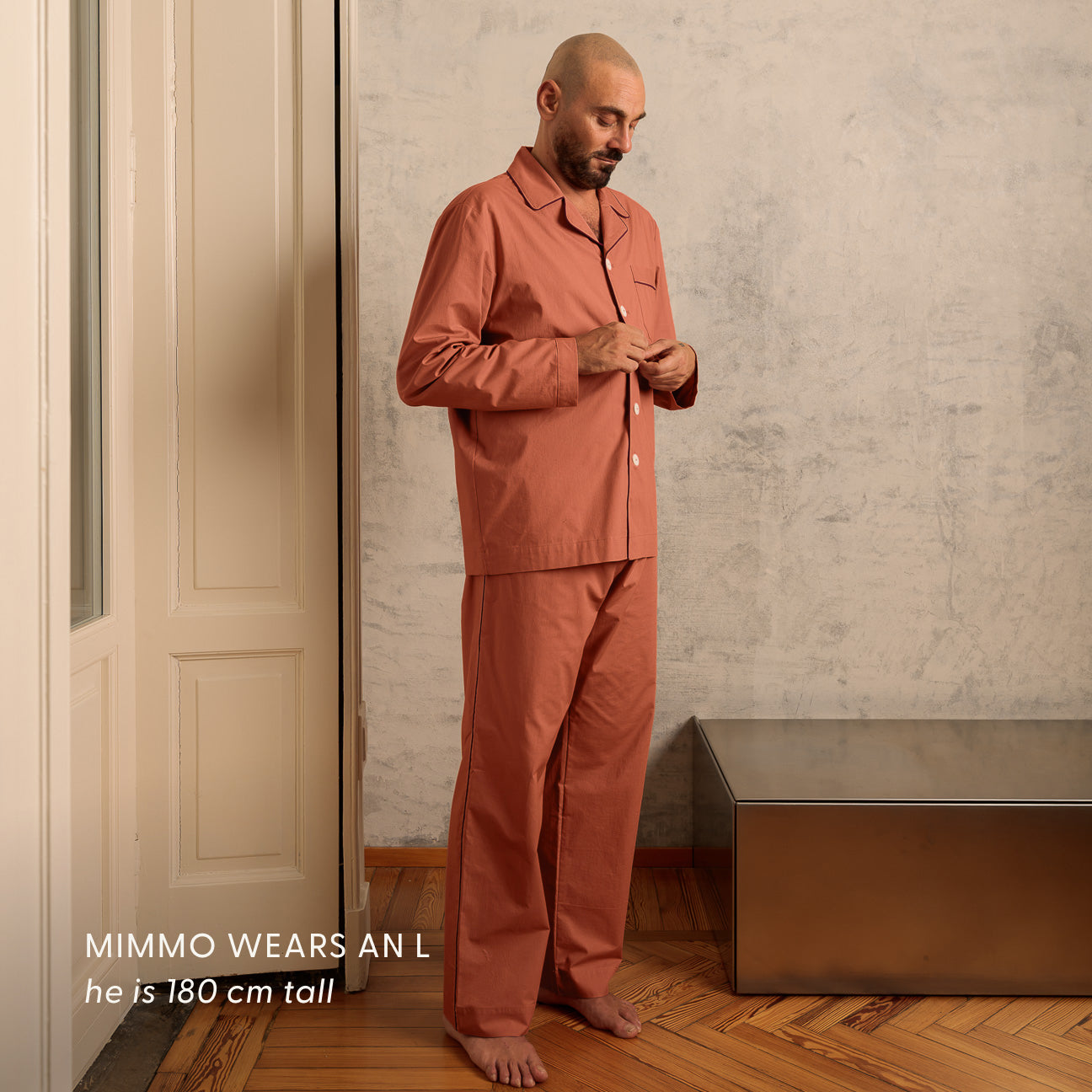 Washed Percale Pyjama Set
- XS- Blush Pink- Percale - Dalfilo