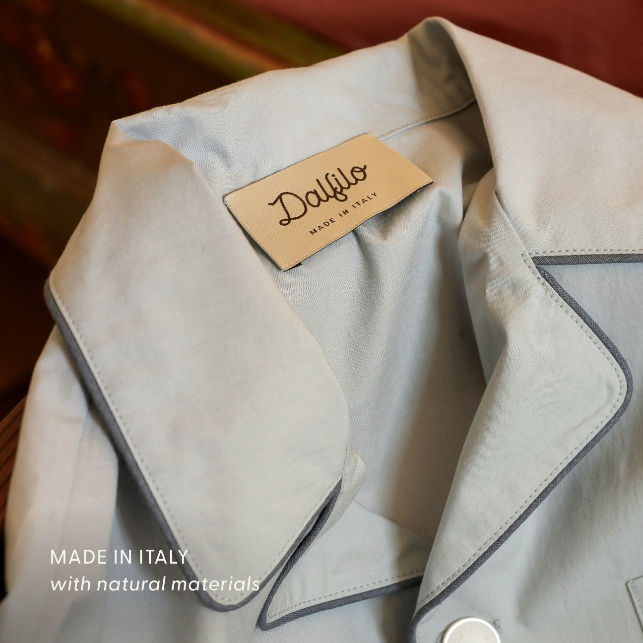 Washed Percale Pyjama Set
- XS- Pearl Grey- Percale - Dalfilo