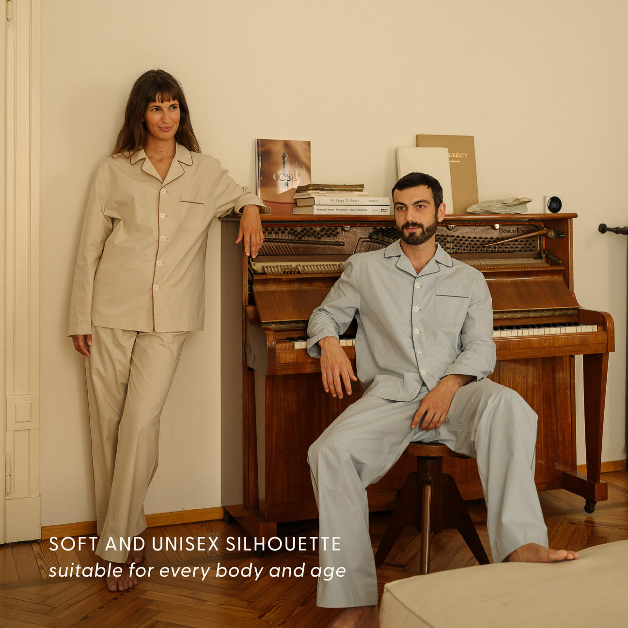 Washed Percale Pyjama Set
- XS- Pearl Grey- Percale - Dalfilo