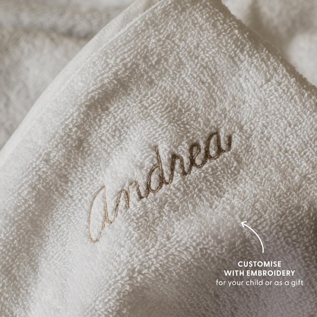Baby Hooded Towel
- Ages 0-2- White- Cotton - Dalfilo