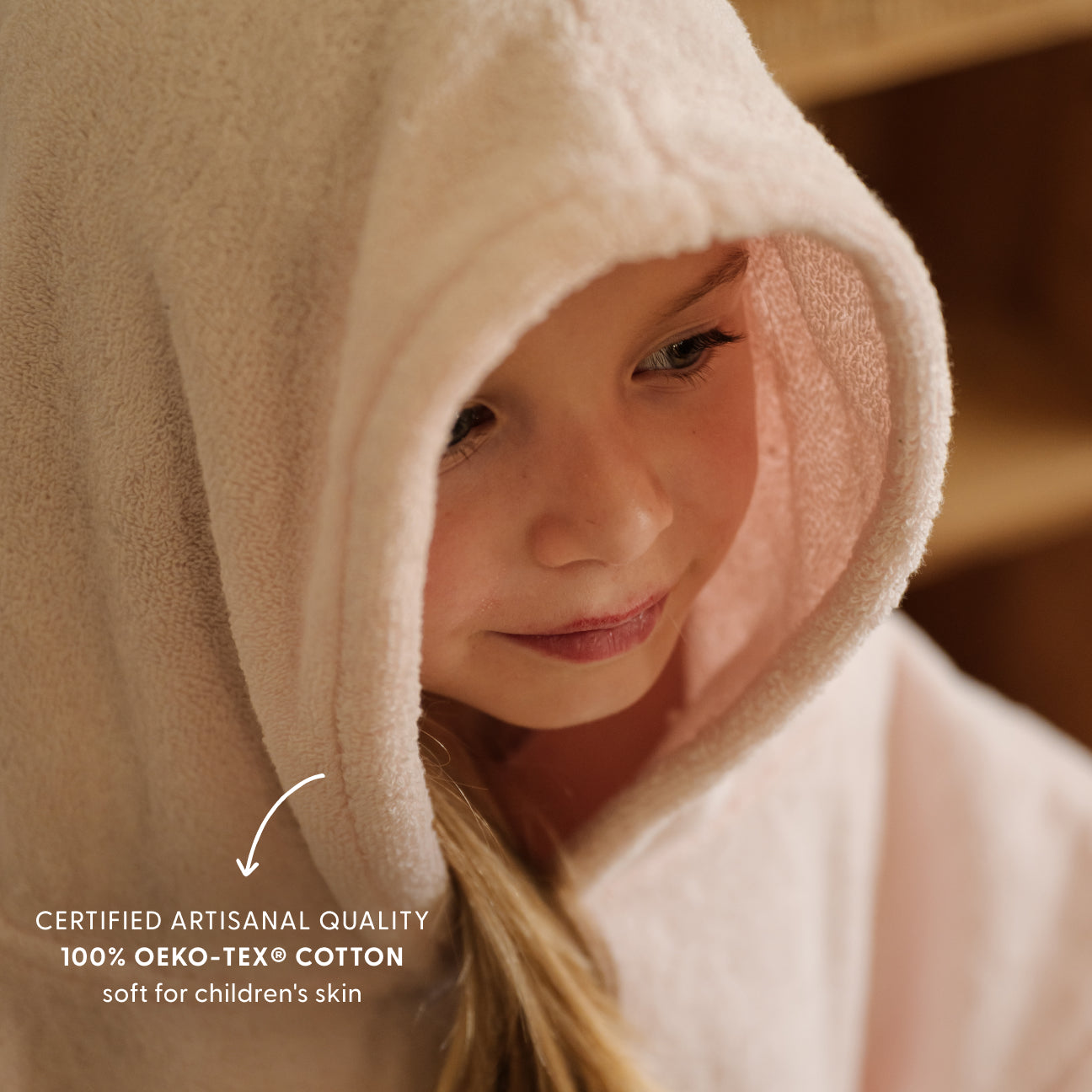Bath Poncho
- Ages 2-4- Cherry pink- Cotton - Dalfilo