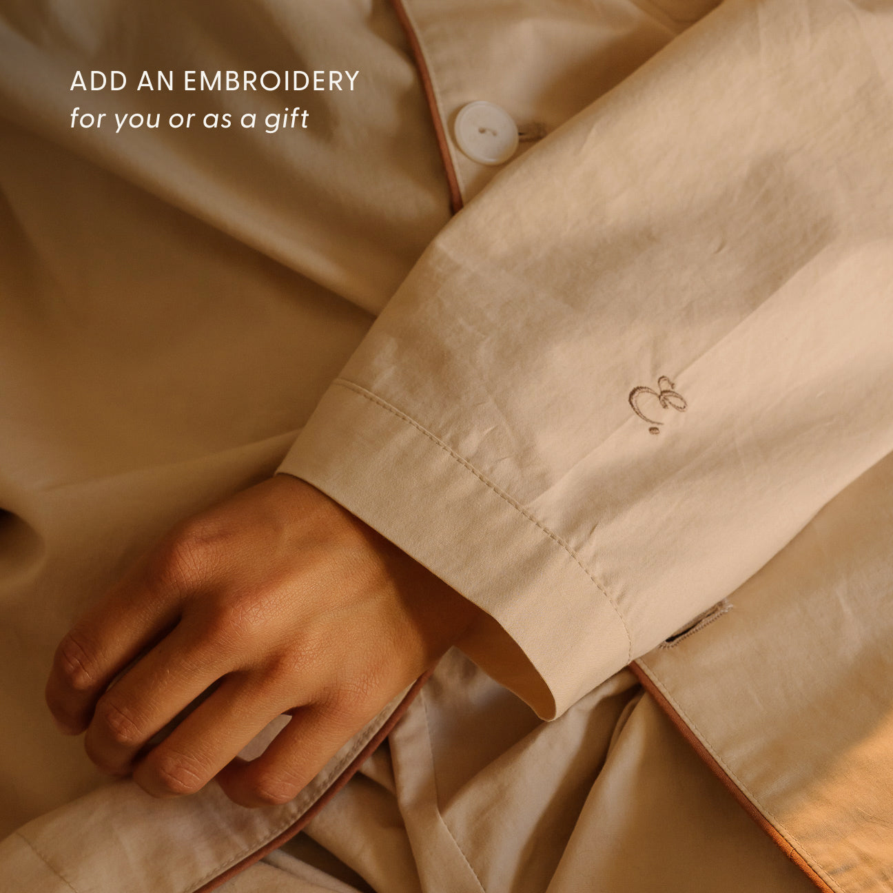 Washed Percale Pyjama Set
- XS- Latte- Percale - Dalfilo
