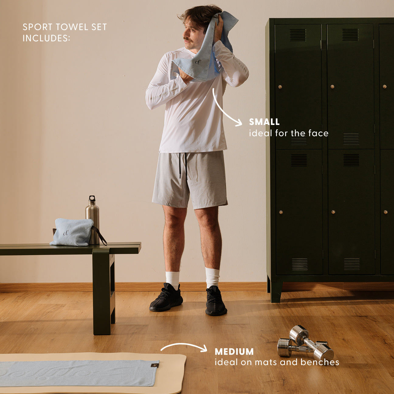 Sports towel set
- One Size- Air- Cotton - Dalfilo